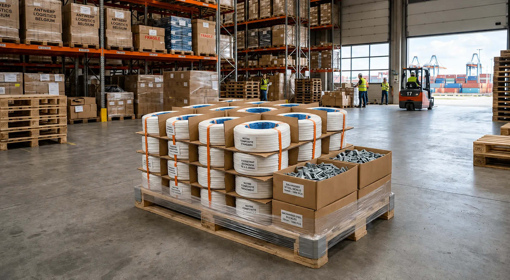Composite Cord Strap Exporter Belgium — Greenstrix Industrial Packaging